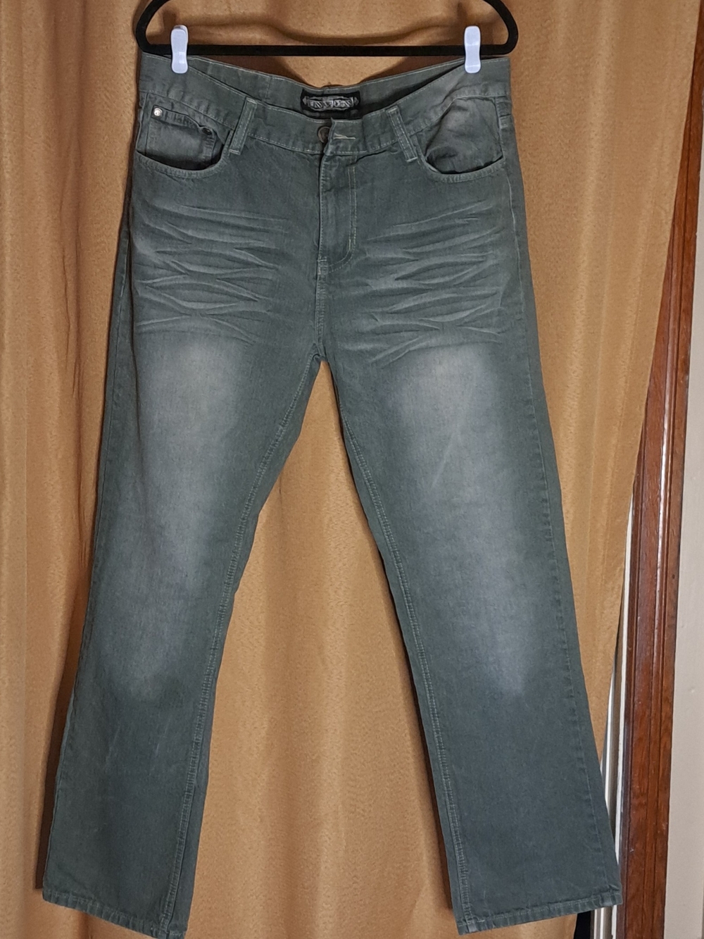 Women's Gray Embroidered Pocket Jeans
